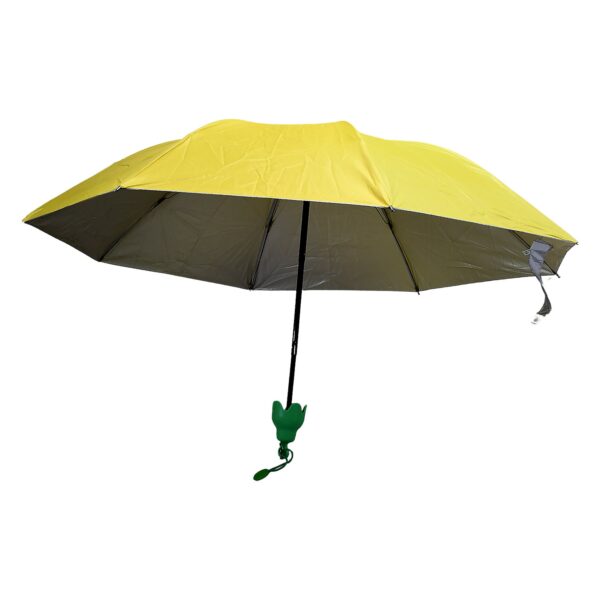 Vegetable shaped Folding Umbrella, Plastic Case Creative Fashion Folding Mini Sun Shade Rain Umbrella, Unique Umbrella, Sun & UV Protection, Cute Design (1 Pc) - Image 4