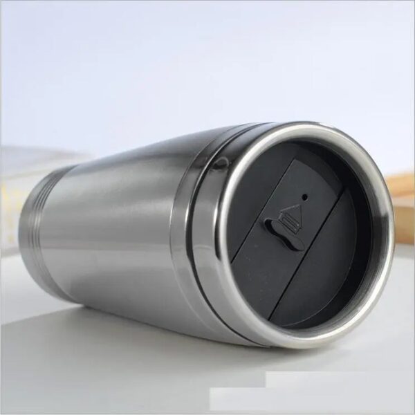 Stainless Steel Coffee Mug (1 Pc / With lid & Handle) - Image 4