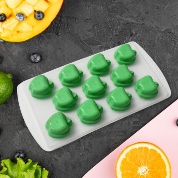 Silicone Mold Ice Cube Tray Creative Sweet Multi Type Ice Tray , Ice Cube Trays Multi Fruit Shape Ice Tray (1 Pc) - Image 4