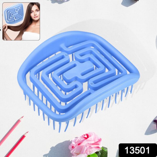 Shampoo Brush, Manual Scalp Massager Skeleton Combs (1 Pc) - Image 2
