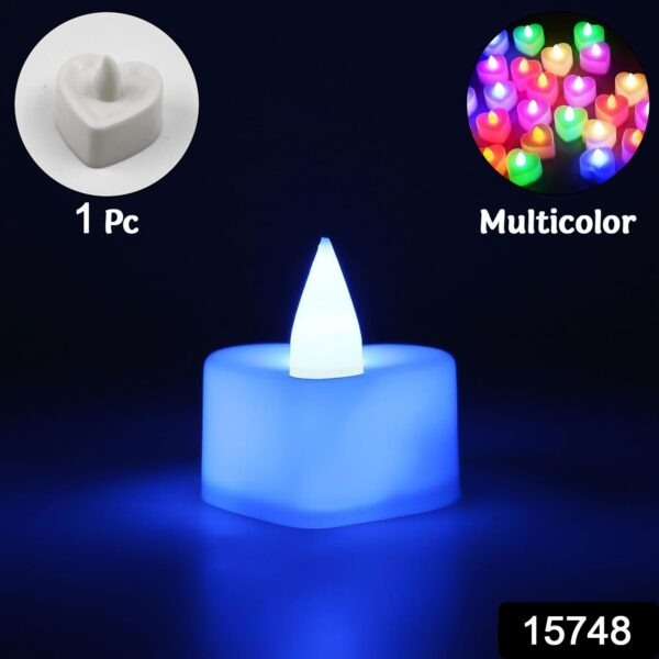 LED Tealights, Smokeless Plastic Decorative Candles (Pack Of 1 / Multicolor) - Image 2