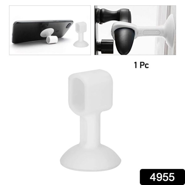 Self-Sucking Silicone Door Stopper (1 Pc / Mix Color) - Image 2