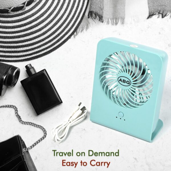Portable Desk Fan Big Table Fan3 Step Speed Setting Fan Personal Desk Fan Suitable For Office , School & Home Use (Battery Not Include) - Image 5