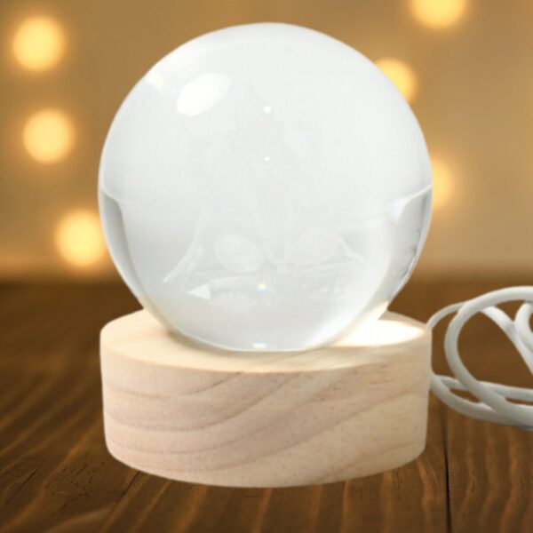 3D Crystal Ball lamps for Bedroom 3D Lamps for Home Decoration 3D Crystal Ball Night Light Gifts for Women Gifts for Men Room Decor Items for Bedroom for Friend and Family (1 Pc) - Image 4