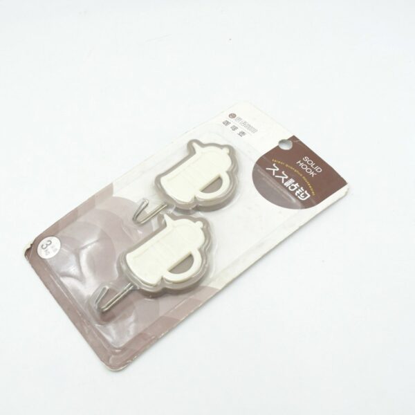 Multipurpose Wall Hooks: Strong & Self-Adhesive for Bathroom, Kitchen, Office ( Mix Design ) - Image 4
