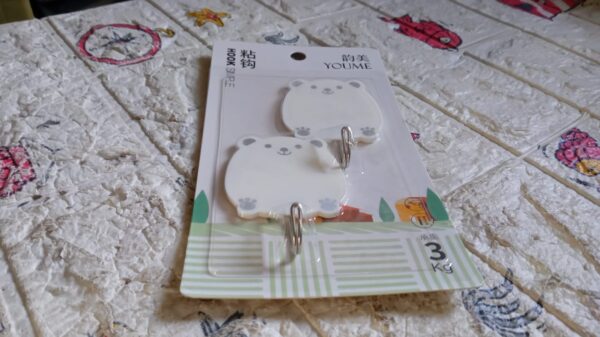 Multipurpose Strong Hook Self-Adhesive hooks for wall Heavy Plastic Hook, Sticky Hook Household For Home , Decorative Hooks, Bathroom & All Type Wall Use Hook , Suitable for Bathroom, Kitchen, Office (2 Pc Set) - Image 7