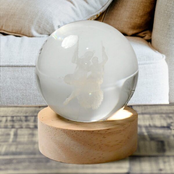 3D Crystal Ball lamps for Bedroom 3D Lamps for Home Decoration 3D Crystal Ball Night Light Gifts for Women Gifts for Men Room Decor Items for Bedroom for Friend and Family (1 Pc) - Image 5