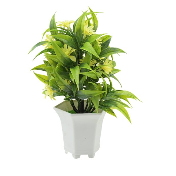 Wild Artificial Flower Plants with Cute Pot | Flower Plant for Home Office Decor | Tabletop and Desk Decoration | Artificial Flower for Balcony Indoor Decor, Plants for Living Room (1 Pc) - Image 5