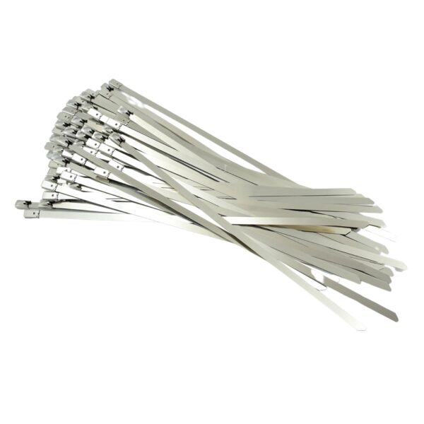 Stainless Steel Cable TIE Used for Solar, Industrial and Home Improvement Multipurpose HIGH Strength, Self-Locking Zip Ties, Multi-purpose Tie, Portable Rustproof 100Pcs Wide Application Zip Tie Set for Building (100 pcs Set / 4.6x200MM) - Image 5
