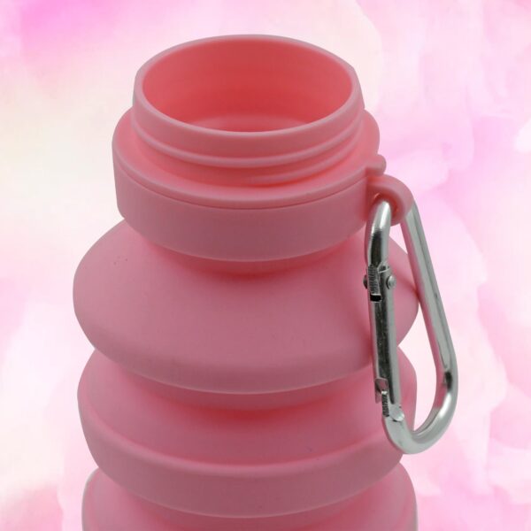 Foldable Water Bottle, Silicone Leak Proof Portable Sports Travel Water Bottle for Outdoor, Gym, Hiking (1 Pc / 24 cm Foldable) - Image 5