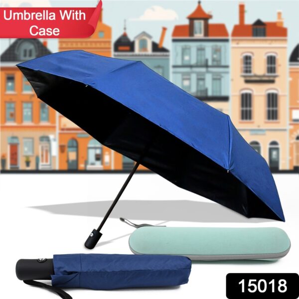 2-Fold Manual Open Umbrella (Umbrella With Case / 1 Set / Mix Color) - Image 2