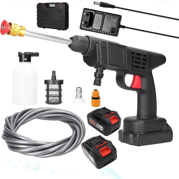 48V Double Battery Car & Washer Gun With 12.6v Charger - Image 5