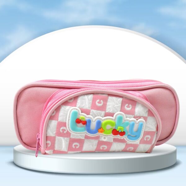 Pencil Pouch With Zipper, Students Pencil Case Large Capacity, Makeup Pouch, Stationery Bag (1 Pc / 2 Compartment)