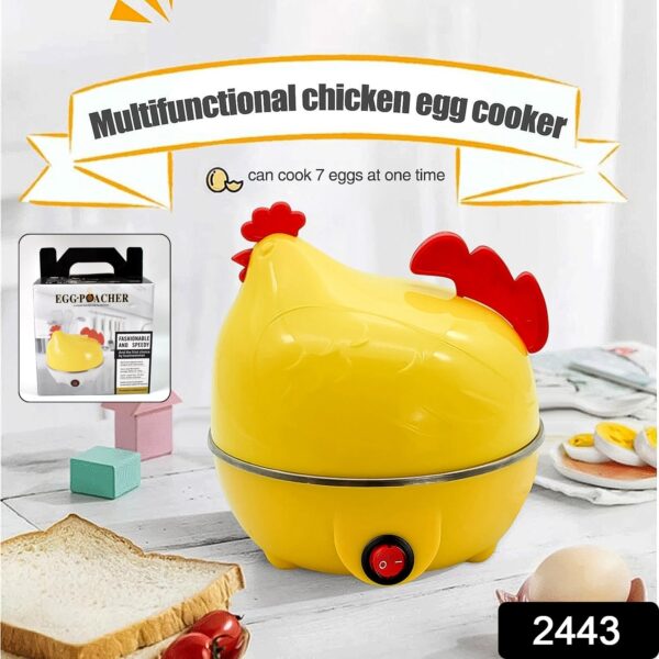 Electric Egg Boiler, Chicken Shaped Egg Kettle / Cooker (1 Pc) - Image 2