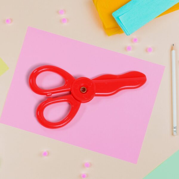 Plastic Child-Safe Scissor Set (50 Pcs Set) - Image 5