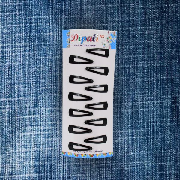Metal Tik Tak Hair Clips (12 Pcs Set) - Image 5