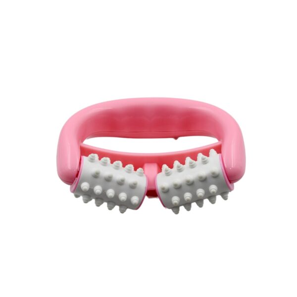 Manual Round Handle Plastic 2 Rollers Massage Roller Cellulite Roller for Legs, Arms, Back, Muscle Pain Relief and Muscle Relaxation - Image 4
