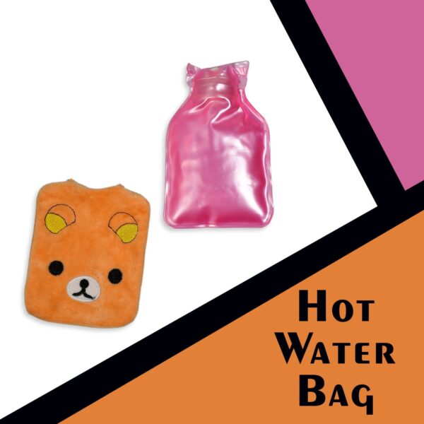 Warm Hug from a Panda: Orange Panda Hot Water Bottle for Pain Relief - Image 4