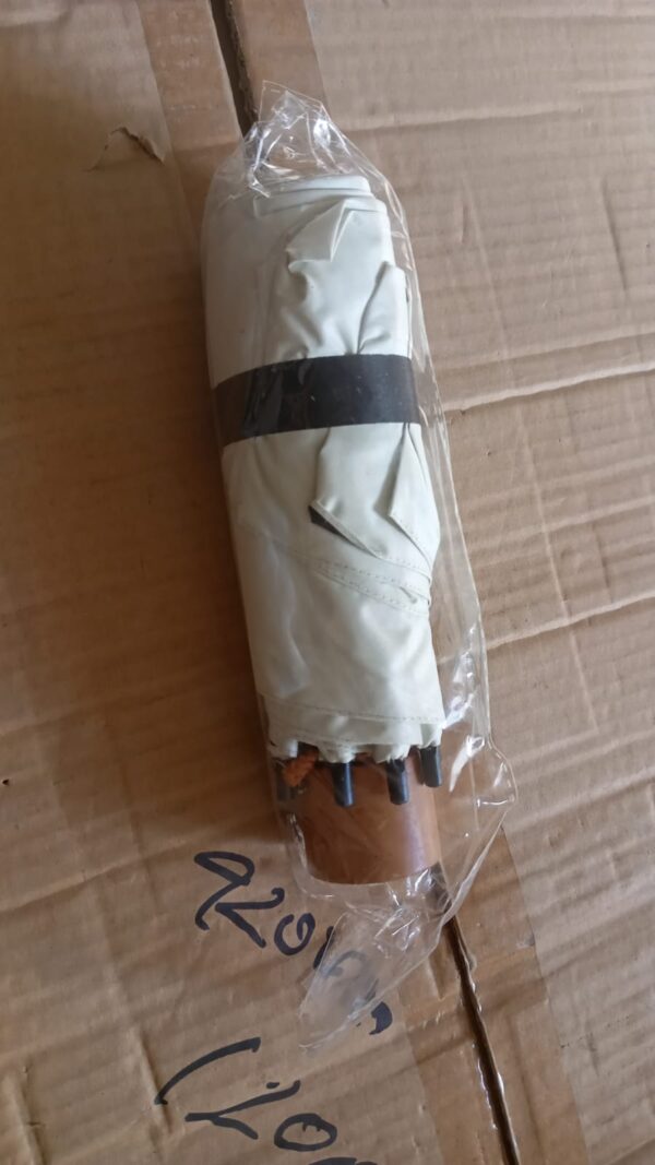 3-Fold Sun & Rain Protective Solid Foldable Umbrella, (1 Pc) - Image 7