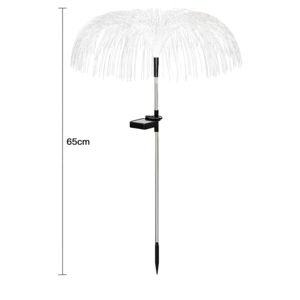 2pcs Garden Solar Outdoor Lights Decorative , 7 Colors Changing RGB Light Waterproof Flower Jellyfish Firework Decor for Garden Patio Landscape Pathway Yard Holiday Decor - Image 6