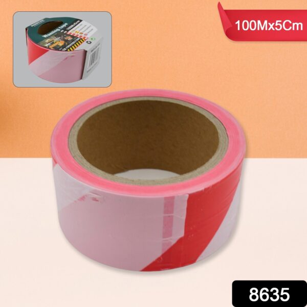 Safety Warning Tape, Construction Barrier Tape Non-Adhesive (100Mx5CM) - Image 2
