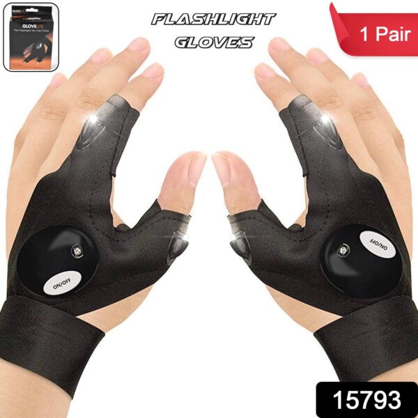 LED Flashlight Gloves Gifts for Men (Hand Gloves Light / 1 Pair) - Image 2