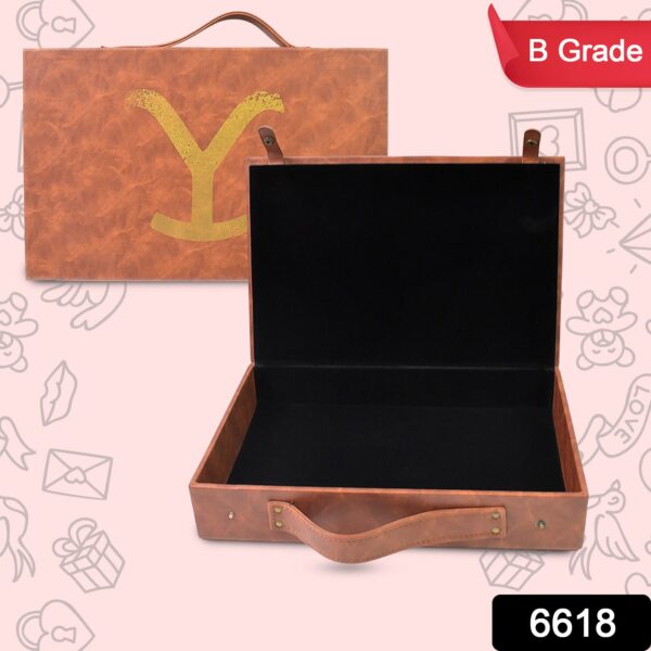 Multi Purpose Use Carrying Leather Case Briefcase (30×20 Cm / 1 Pc / B Grade) - Image 2