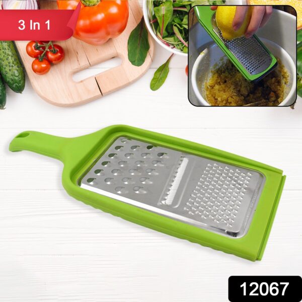 Stainless Steel Cheese Grater 3in1 Multifunctional (1 Pc / Mix Color) - Image 2
