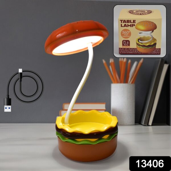 Burger Delight: Folding LED Night Lamp (1 Pc) - Image 2