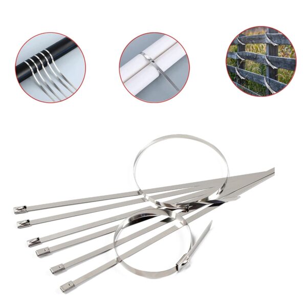 Stainless Steel Cable TIE  (4.6x100MM / 10 pcs Set) - Image 7