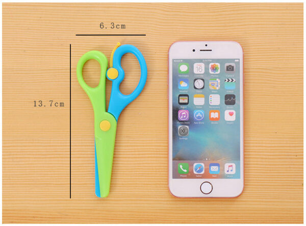 Kids Handmade Plastic Safety Scissors Safety Scissors - Image 9