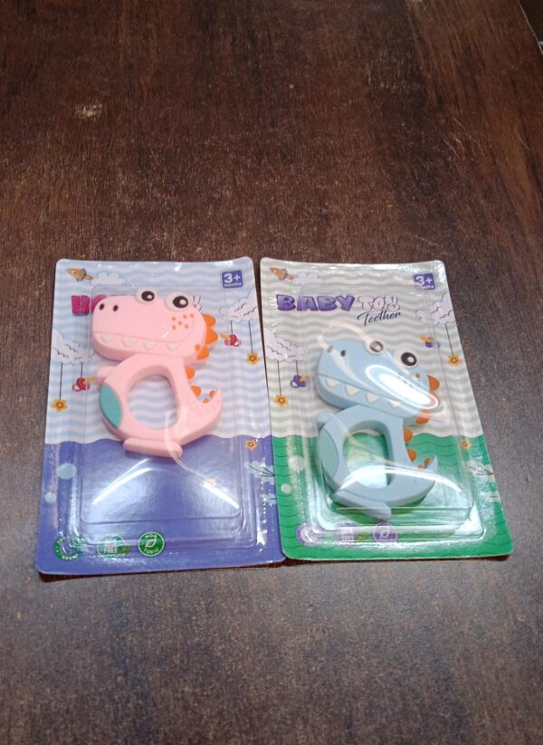 Silicone Dinosaur Teether for Baby (1 Pc / Mix Design & Color) - Image 8