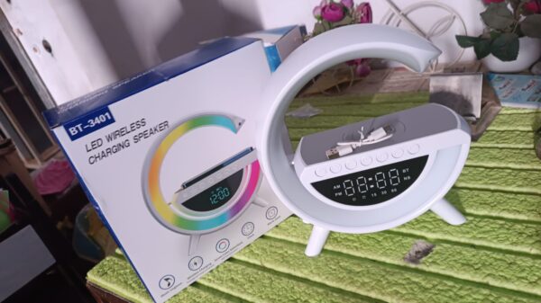 G Lamp Speaker - 3-in-1 Bluetooth Speaker with Fast Wireless Charging (1 Pc) - Image 9