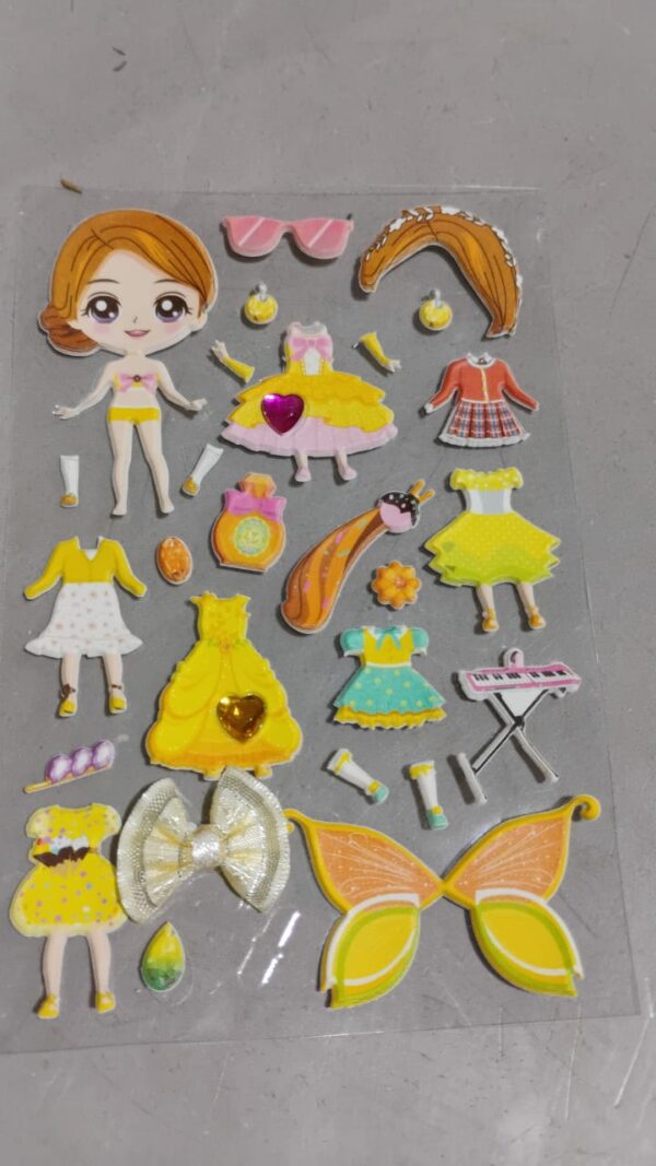 Multipurpose Adhesive 3D Stickers (1 Sheet /15×10 Cm) - Image 7