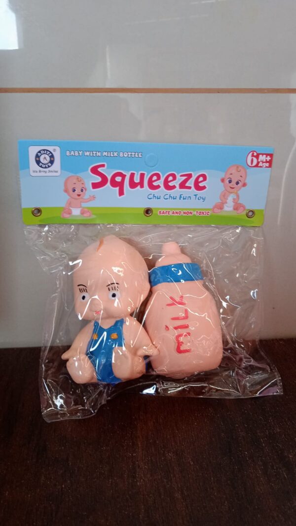 Baby And Bottle Squeeze Chu Chu Fun Toy (2 Pcs) - Image 8