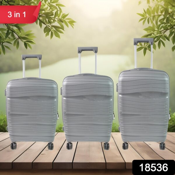 Big 3 in 1 Luggage with Wheels Travel suitcases Set (3 Pcs Set / Different Size) - Image 2