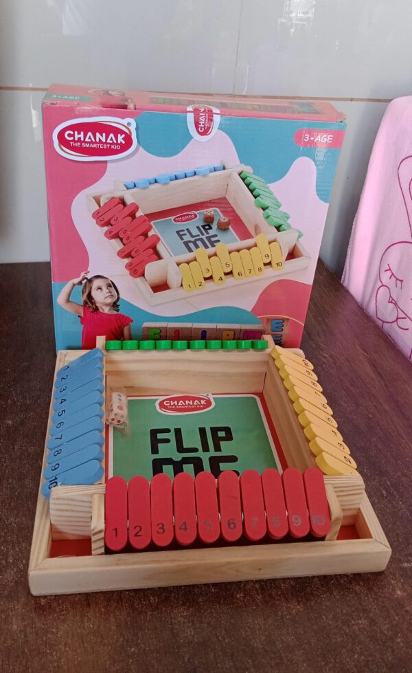 Shut The Box Dice Game, Classic Flip Me Multiplayer Game (1 Set) - Image 7