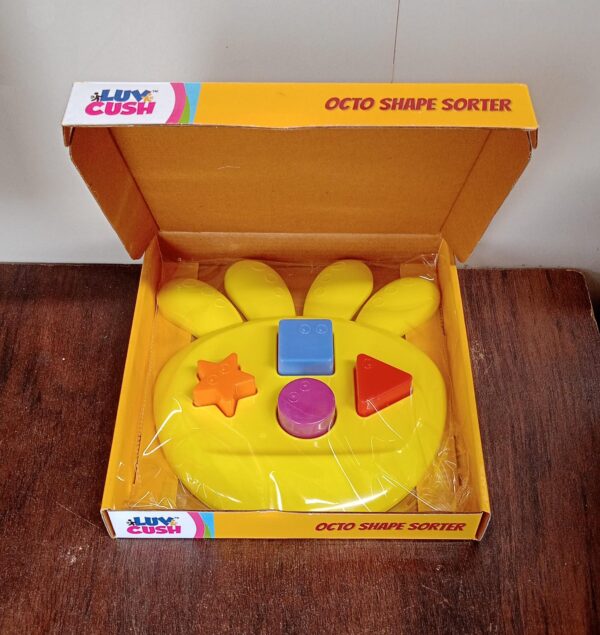 octo Shape sorter Toy Game That Make Your Kid's brain Sharp, Increase Grasping And Sorting Power Education Learning For Girls & boy, Gift Product (1 Pc)  - Image 7