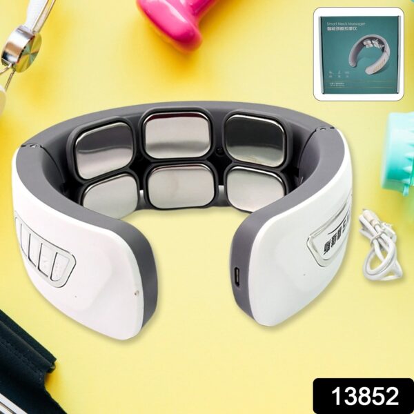 6 Heads Smart Electric Neck and Back Pulse Massager Wireless (1 Pc) - Image 2