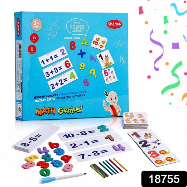 Math Genius for Kids - Educational Math Card (1 Set) - Image 2