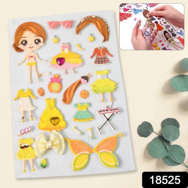 Multipurpose Adhesive 3D Stickers (1 Sheet /15×10 Cm) - Image 2