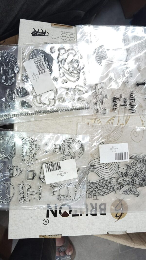 Reusable Transparent Rubber Stamp for Paper Crafts (Mix Design / 1 Sheet) - Image 15