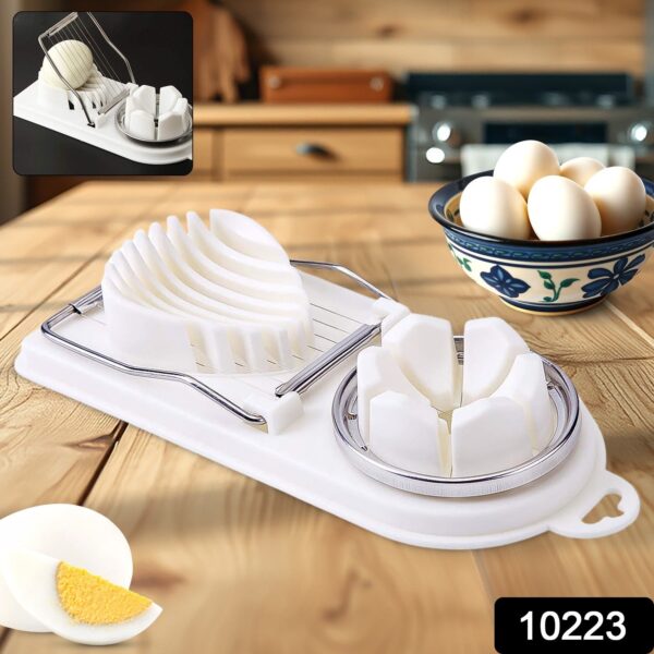2 In 1 Egg Slicer, Egg Cutter For Hard Boiled Eggs - Image 2