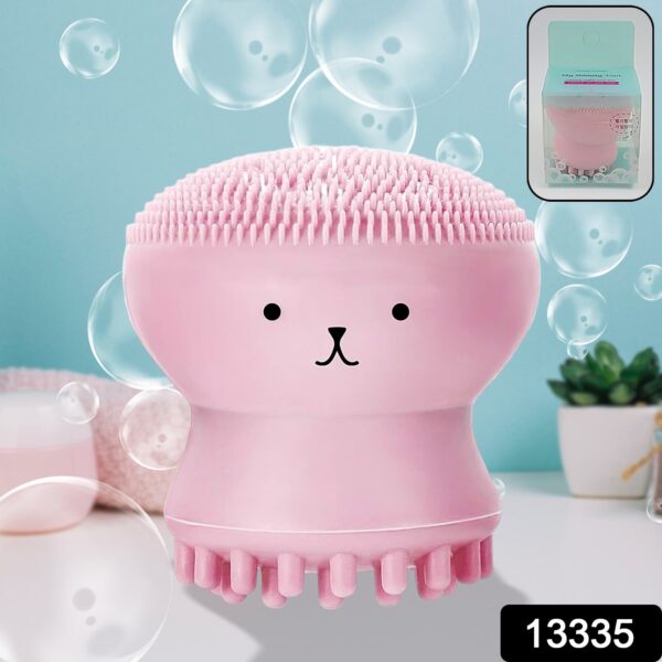 Cute Octopus Shape Silicone Face Scrubber Massager (1 Pc) - Image 2