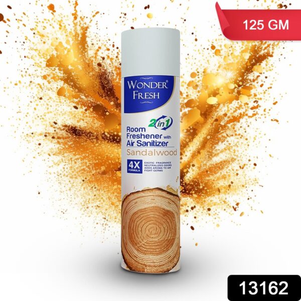 Fresh Air Freshener Spray, Sandalwood Fragrance | Long Lasting Fragrance for Home & Office (Mix Fragrance /  125 Gm) - Image 2