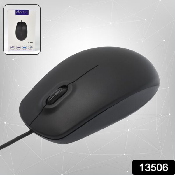Computer / Laptop Wired Optical Mouse, M- 111 (1 Pc) - Image 2