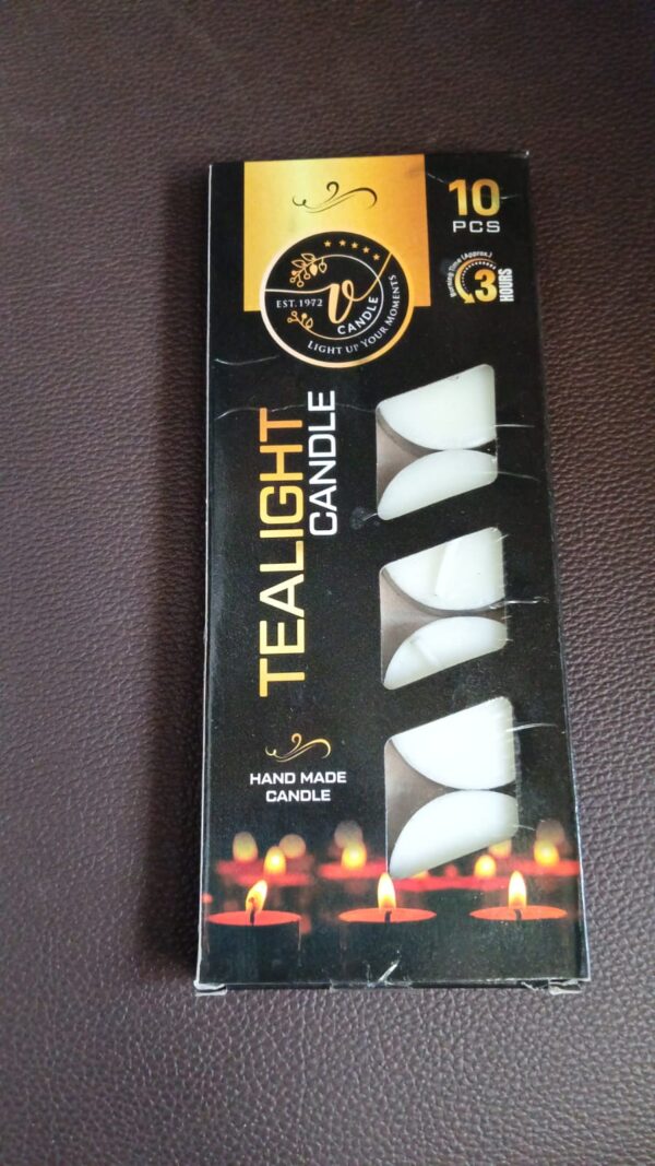Tealight Candles Set, Smokeless Candles (10 Pcs set) - Image 7