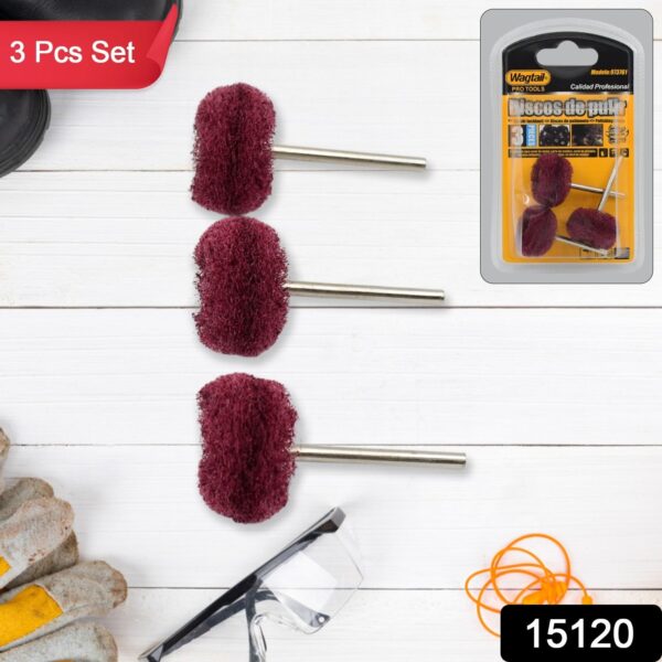 Abrasive Buffing Polishing Wheel Set (3 Pcs) - Image 2