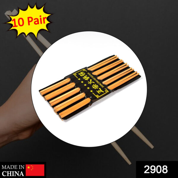 10pair Chopsticks Set Lightweight Easy to Use Chop Sticks with Case for Sushi, Noodles and Other Asian Food - Image 2