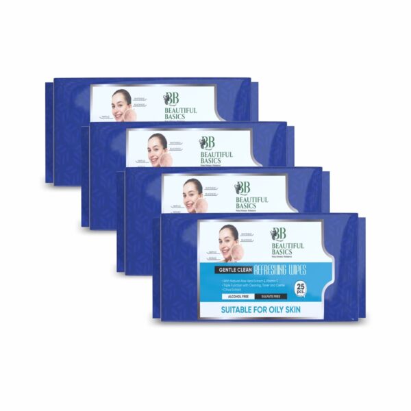 Refreshing Wet Wipes for Face | Facial Cleansing | Refreshing & Skin Hydration| Soothing for skin | pH Balance & Alcohol Free | Nourishing with Fruit extract | 25 Wipes - Image 6